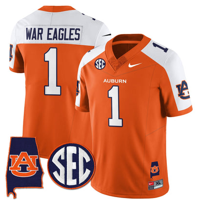Auburn Tigers 2025 Alabama Patch Vapor Limited Jersey - All Stitched