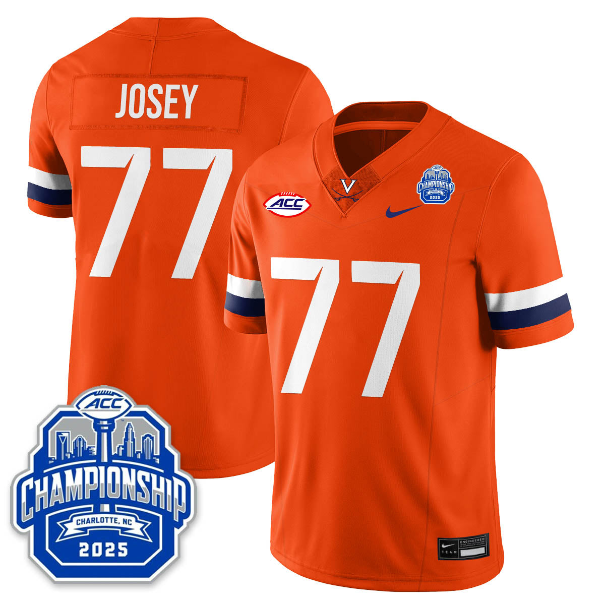 Virginia Football ACC Championship Vapor Limited Jersey - All Stitched