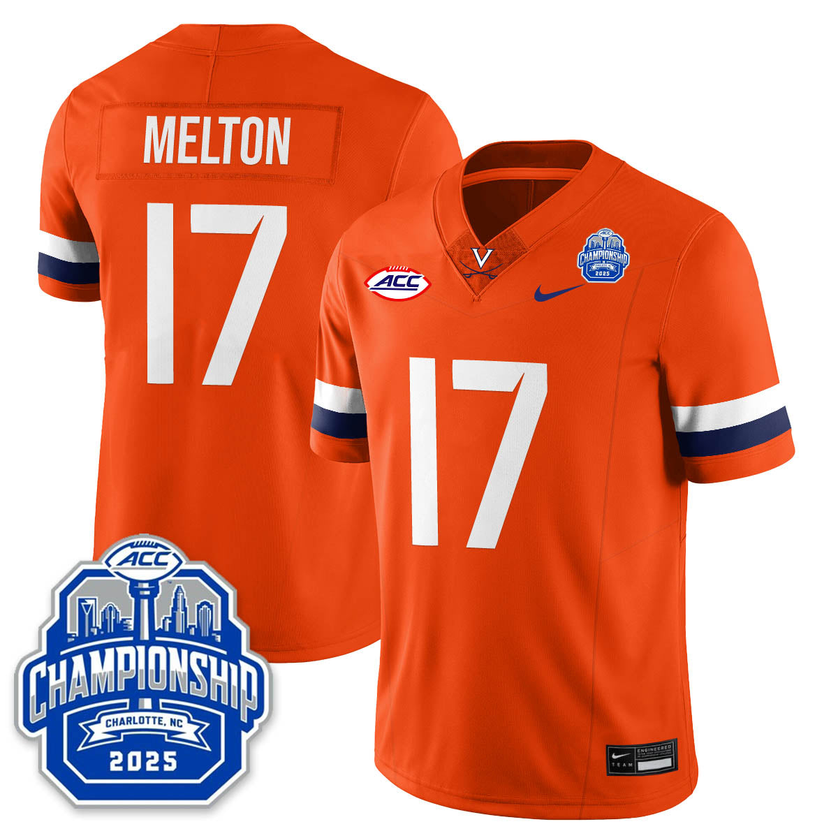Virginia Football ACC Championship Vapor Limited Jersey - All Stitched