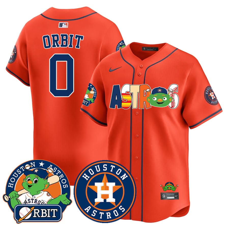 Houston Astros Orbit Vapor Premier Jersey - All Stitched