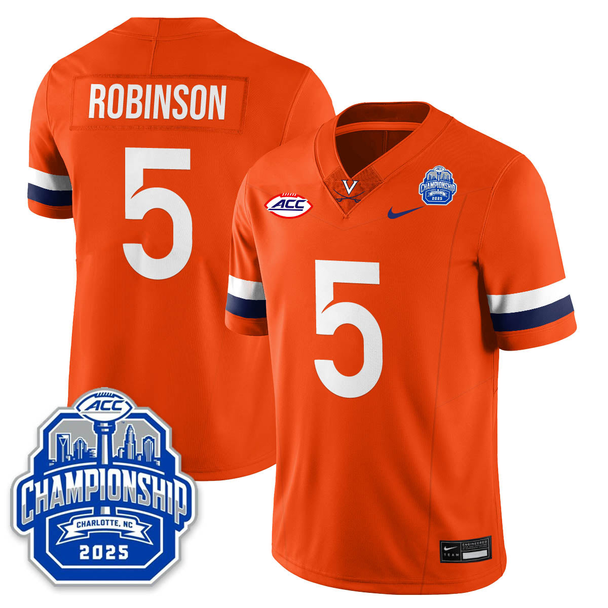 Virginia Football ACC Championship Vapor Limited Jersey - All Stitched