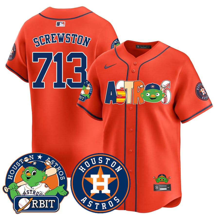 Houston Astros Orbit Vapor Premier Jersey - All Stitched