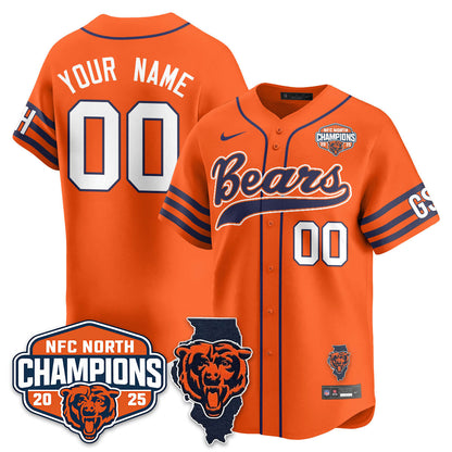 Custom CHI  NFC North Division Champions Vapor Limited Baseball Jersey - All Stitched