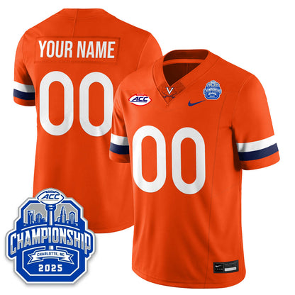 Virginia Football ACC Championship Vapor Limited Custom Jersey - All Stitched