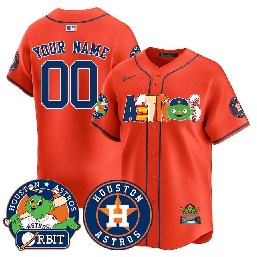 Houston Astros Orbit Vapor Premier Custom Jersey - All Stitched