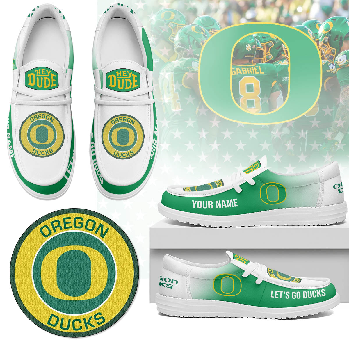 Oregon Ducks | Premium Loafer Shoes