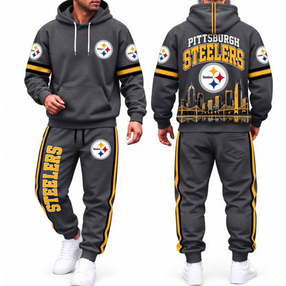 PIT Streetwear Hoodie Pants Set - Printed