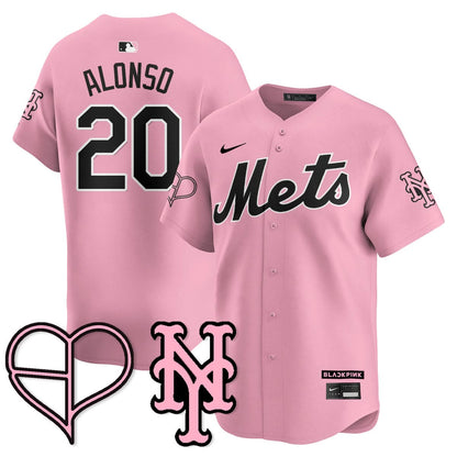 New York Mets BLΛƆKPIИK 2025 Limited Jersey - All Stitched