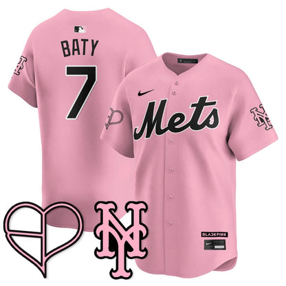 New York Mets BLΛƆKPIИK 2025 Limited Jersey - All Stitched