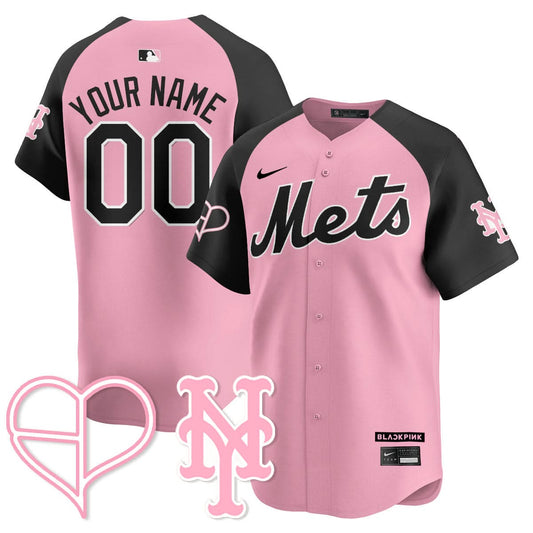 New York Mets BLΛƆKPIИK 2025 Limited Custom Jersey - All Stitched