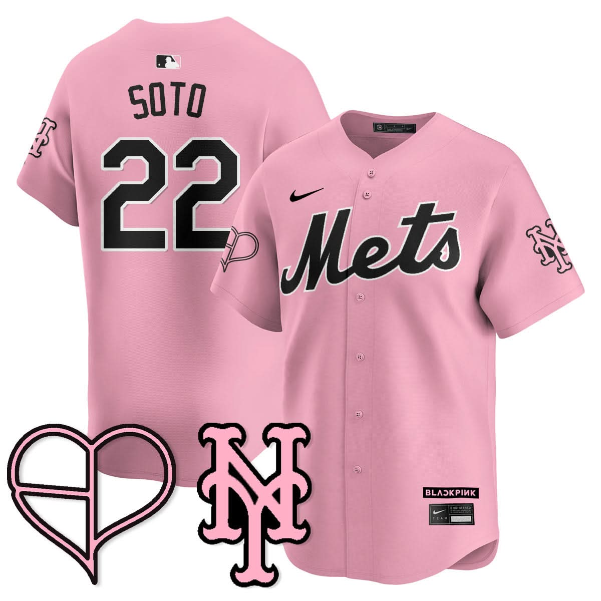 New York Mets BLΛƆKPIИK 2025 Limited Jersey - All Stitched