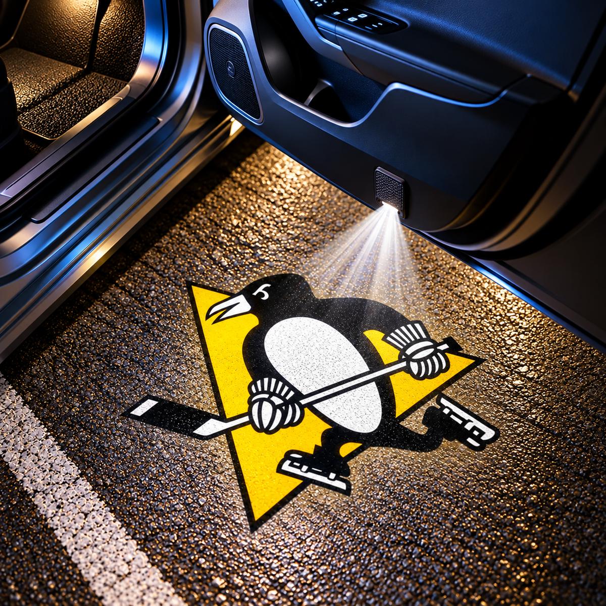 TeamBeam™ Hockey Led Car Door Projector Lights