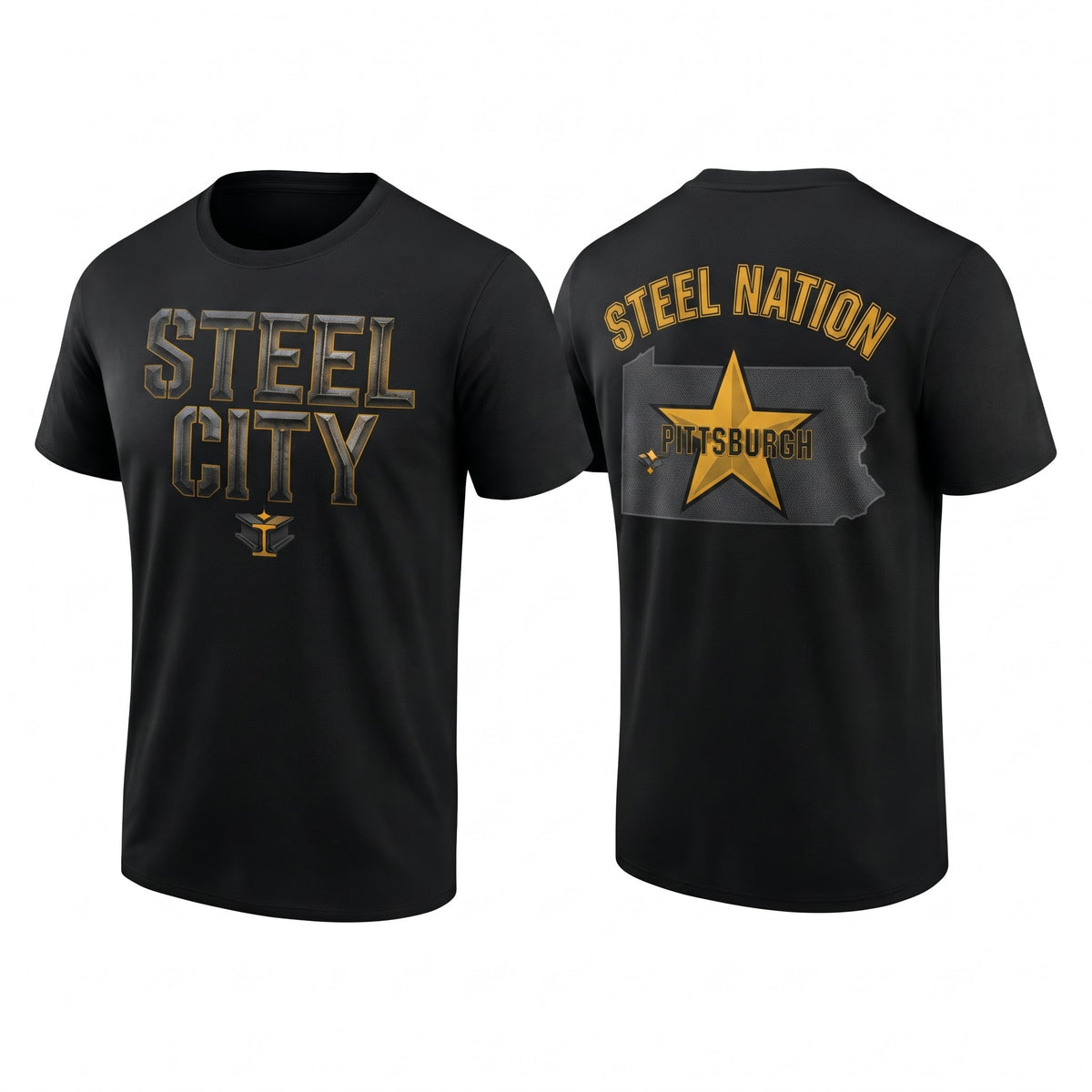 PIT Steel Nation Two Sides T-Shirt - Printed