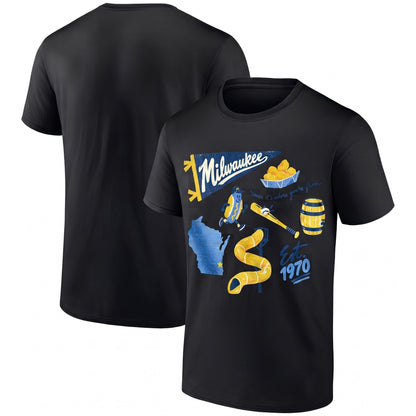 MIL Est. 1970 Cute Graphic One Side T-Shirt - Printed