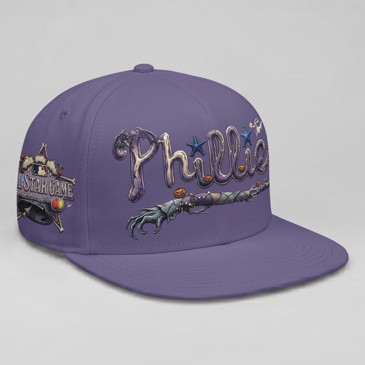 Philadelphia Phillies Nightmare Snapback Cap - Printed