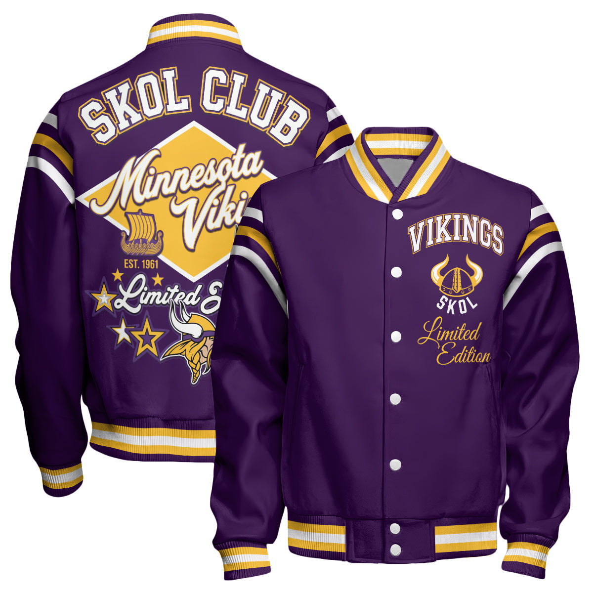 MIN Skol Club Limited Edition Varsity Jacket - Printed