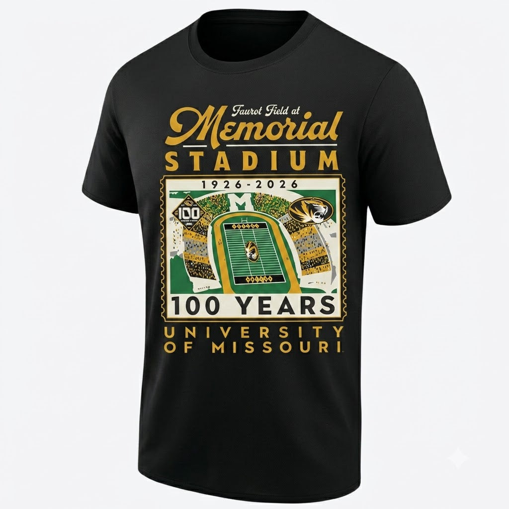 MIZZ 100th Anniversary of Memorial Stadium Edition One Side Printed T-Shirt