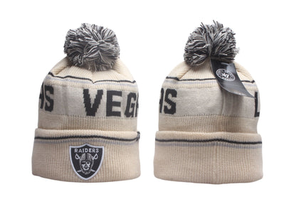 LVR Cuffed Knit Hat with Pom - Embroidered Patch