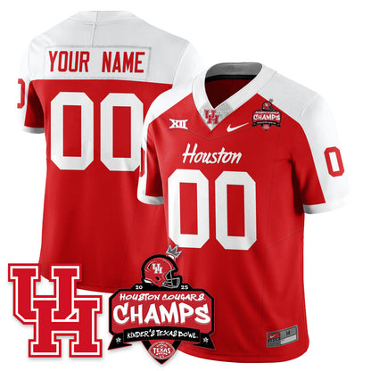 Houston Cougar Football 2025 Kinder's Texas Bowl Champions Jersey - All Stitched