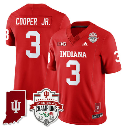 Indiana Hoosiers Vapor Limited Football Jersey - Rose Bowl Champions - All Stitched