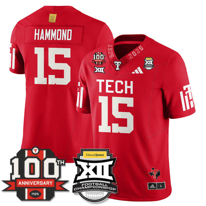 Texas Tech Red Raiders Vapor Limited Jersey - Edward Jones Champions - All Stitched