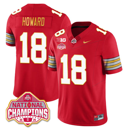 OSU 'Heritage Stripe' 2025 CFP Patch - National Champions Jersey - All Stitched