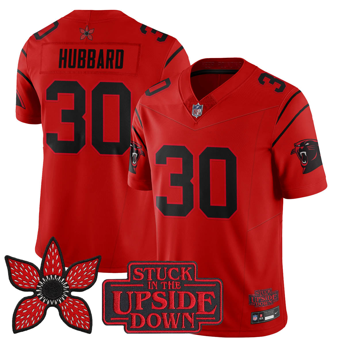 Carolina Panthers 'Stranger Things Edition' Vapor Limited Jersey - All Stitched