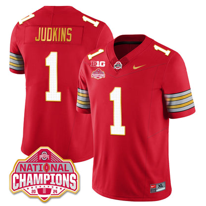 OSU 'Heritage Stripe' 2025 CFP Patch - National Champions Jersey - All Stitched