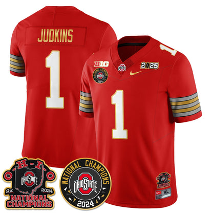 OSU 'Heritage Stripe' 2025 CFP Patch - National Champions Jersey N5 - All Stitched
