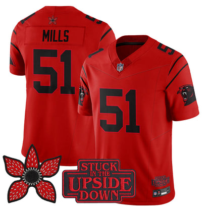 Carolina Panthers 'Stranger Things Edition' Vapor Limited Jersey - All Stitched