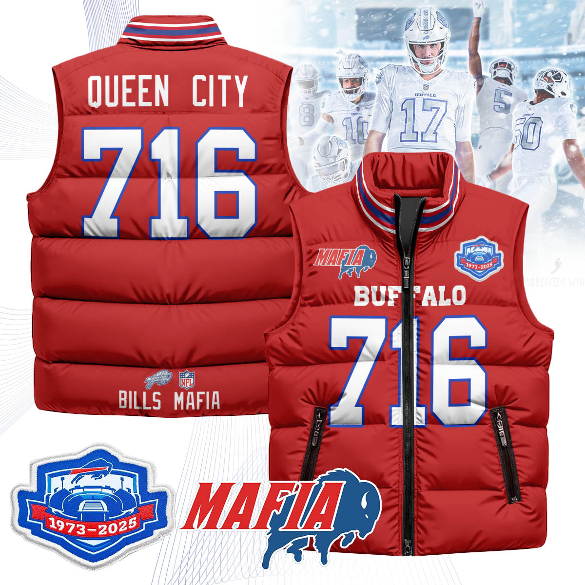 BUF Mafia Farewell Highmark Unisex Puffer Vest
