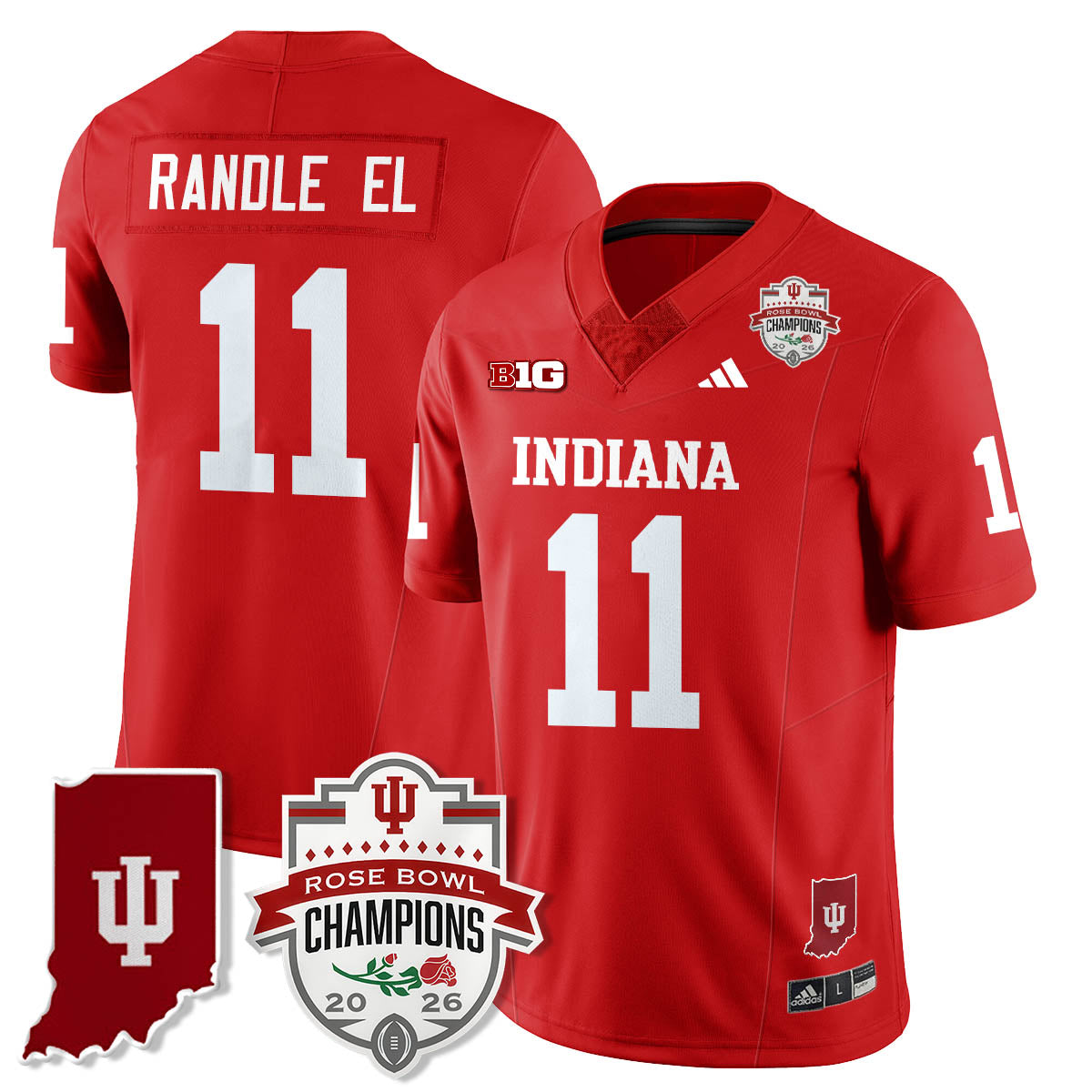 Indiana Hoosiers Vapor Limited Football Jersey - Rose Bowl Champions - All Stitched