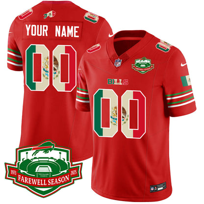 BUF Mexico Vapor Limited Custom Jersey - All Stitched