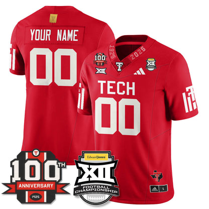 Texas Tech Red Raiders Vapor Limited Jersey - Edward Jones Champions - All Stitched