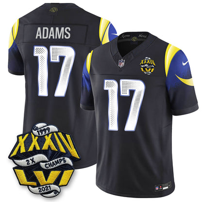 LAR 2-Time Champions Patch Vapor Limited Jersey - All Stitched