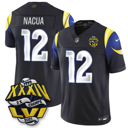 LAR 2-Time Champions Patch Vapor Limited Jersey - All Stitched