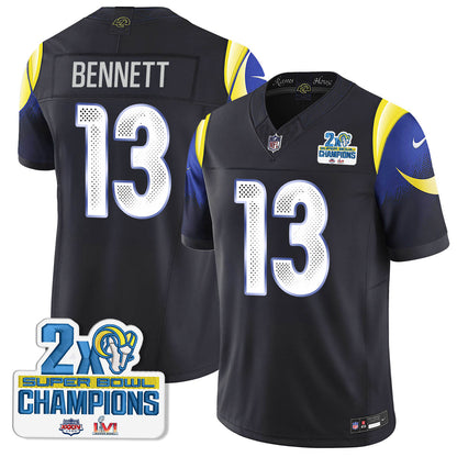 LAR 2-Time Champions Patch Vapor Limited Jersey - All Stitched