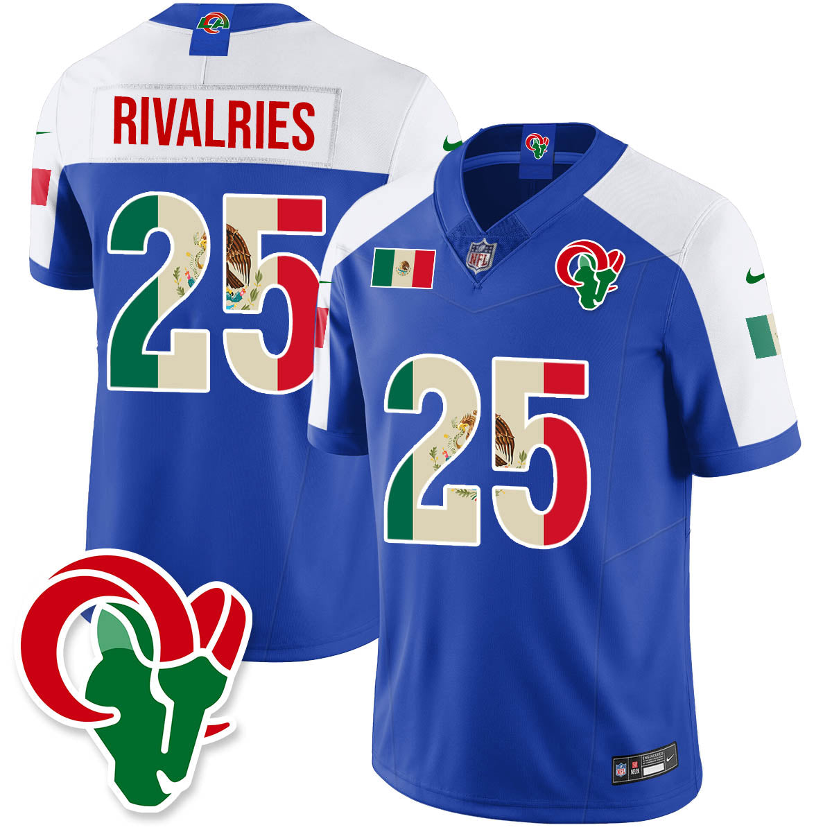LAR Mexico Vapor Limited Jersey - All Stitched