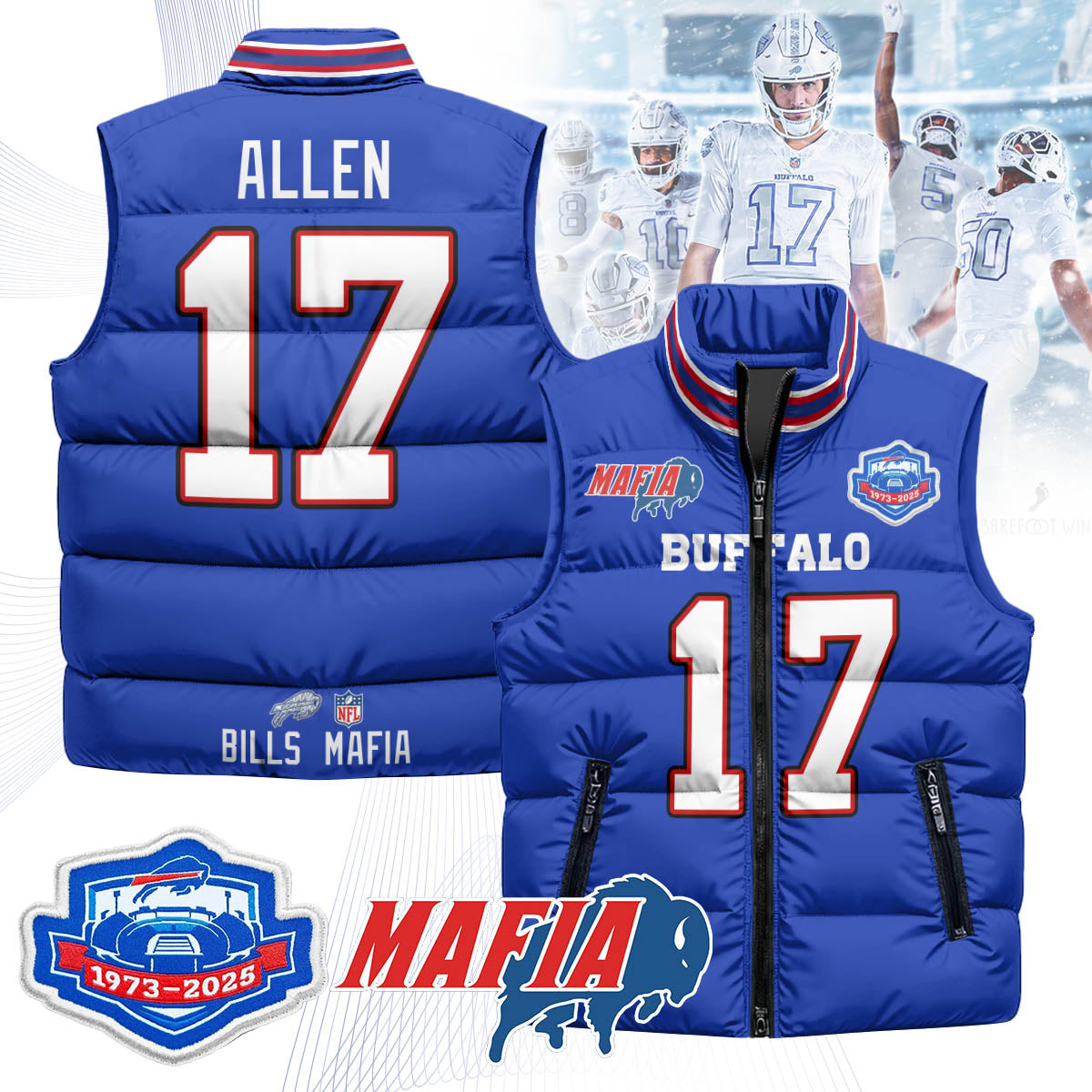 BUF Mafia Farewell Highmark Unisex Puffer Vest
