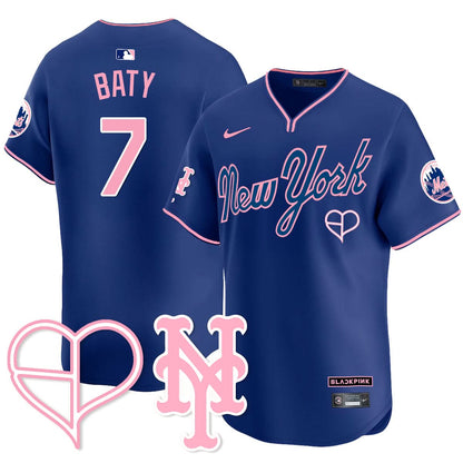 New York Mets BLΛƆKPIИK 2025 Limited Jersey - All Stitched