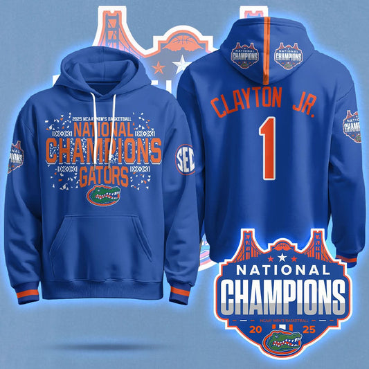 Florida Gators 2025 National Champions Basketball Hoodie - Printed