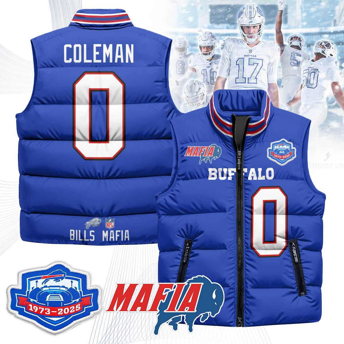 BUF Mafia Farewell Highmark Unisex Puffer Vest