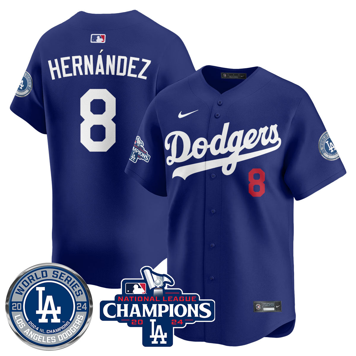 LAD World Series NL Champions Jersey - All Stitched