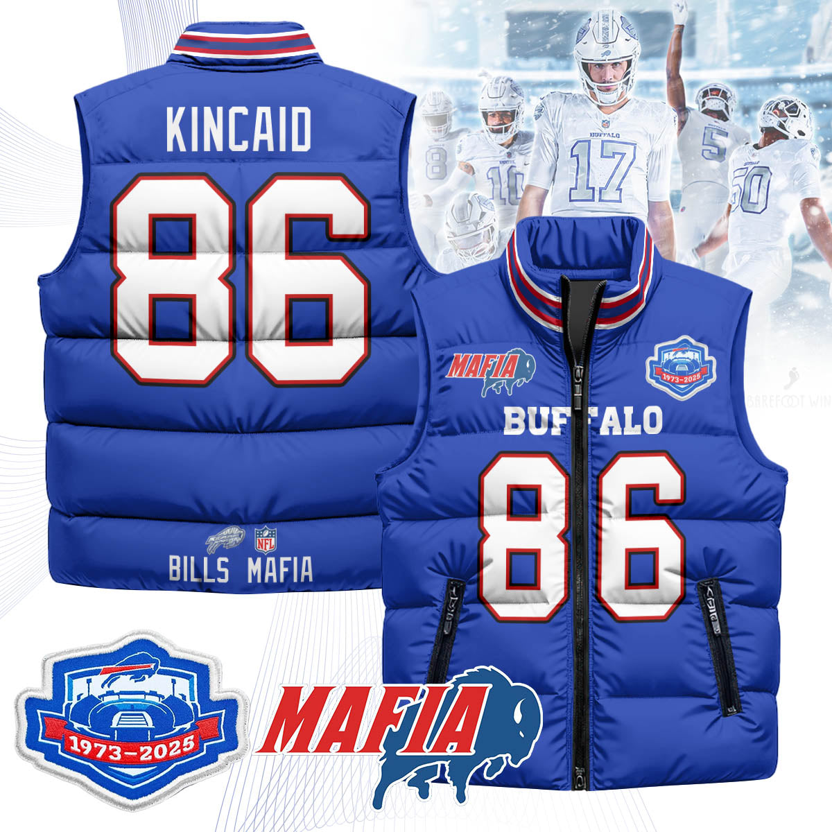 BUF Mafia Farewell Highmark Unisex Puffer Vest