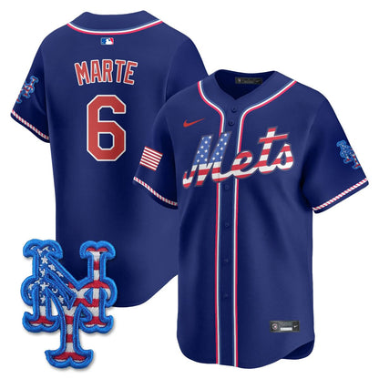 New York Mets 2025 Fourth of July Jersey - All Stitched