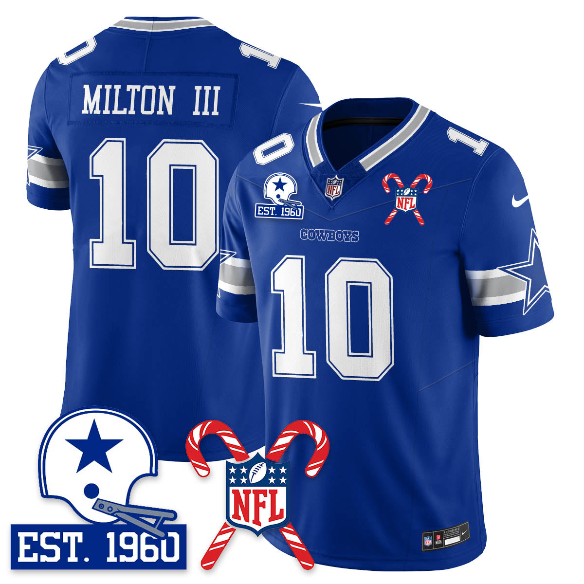 DAL Christmas Vapor Limited Jersey - All Stitched