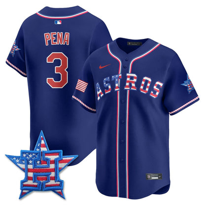 Houston Astros 2025 Fourth of July Jersey - All Stitched