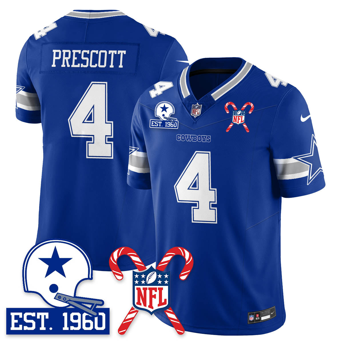 DAL Christmas Vapor Limited Jersey - All Stitched
