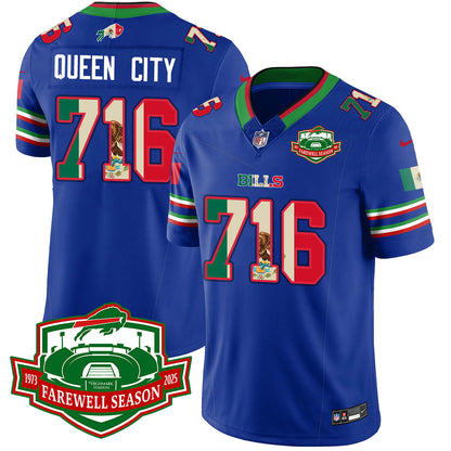 BUF Mexico Vapor Limited Jersey - All Stitched