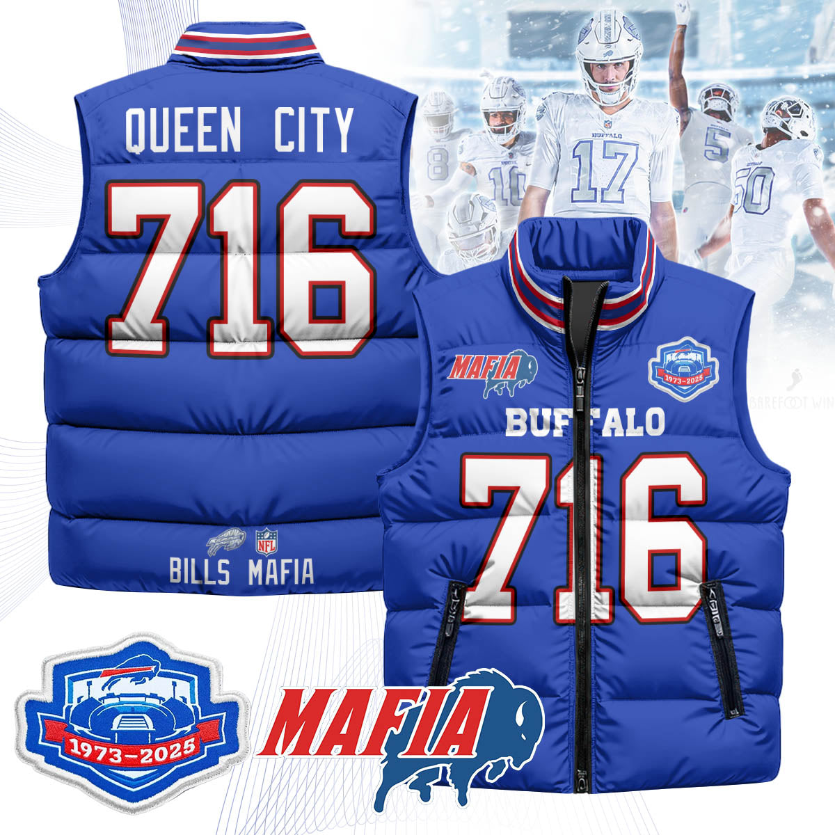 BUF Mafia Farewell Highmark Unisex Puffer Vest